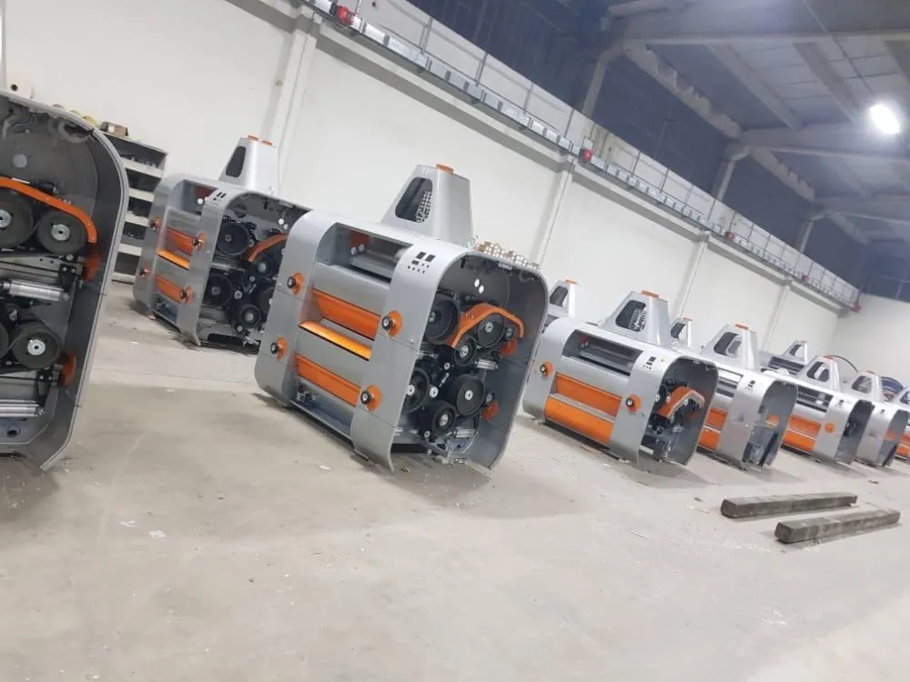 Roller mills in production