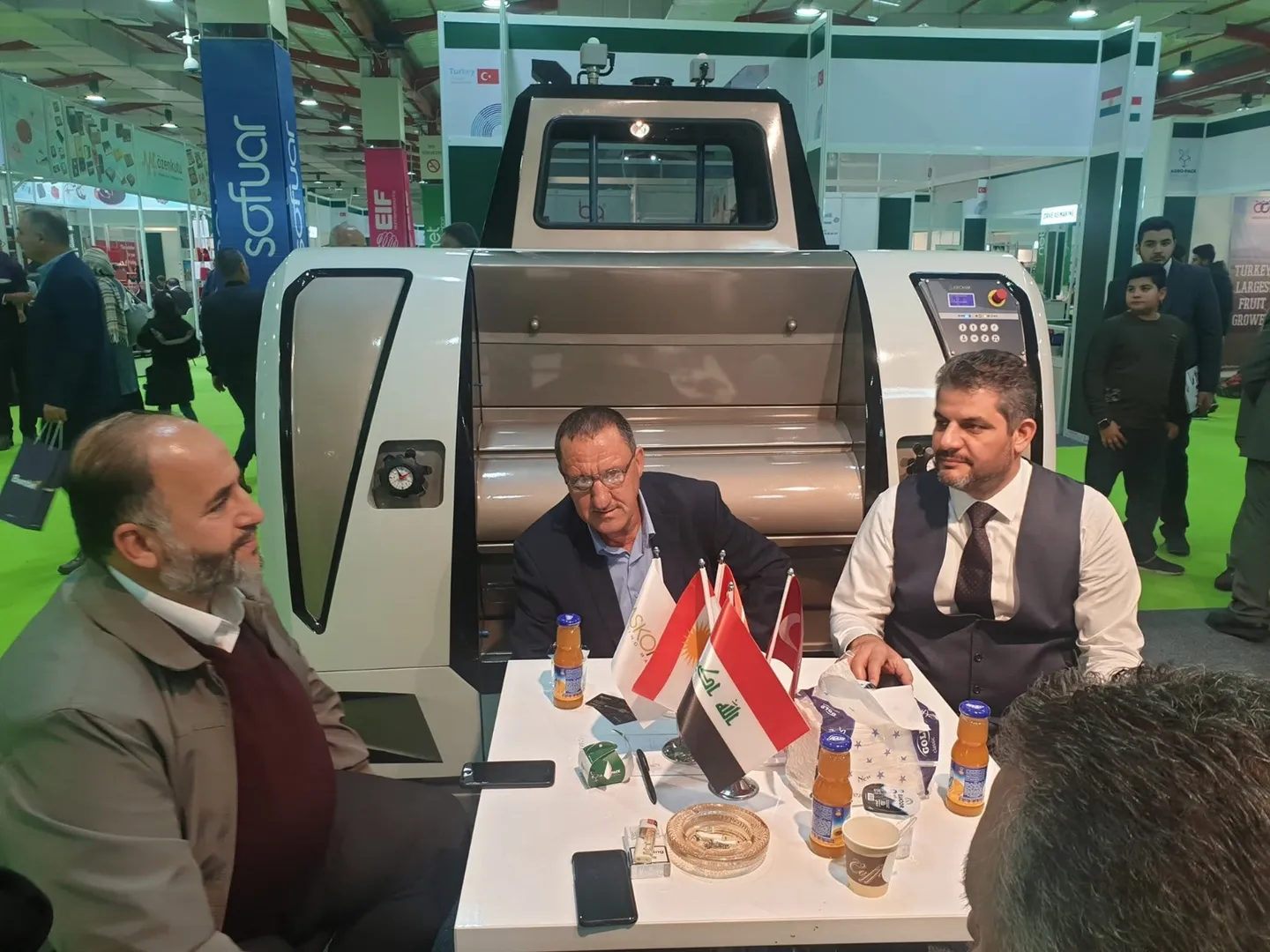 Meetings at an exhibition