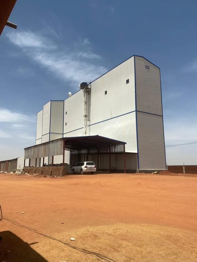 Completed mill building