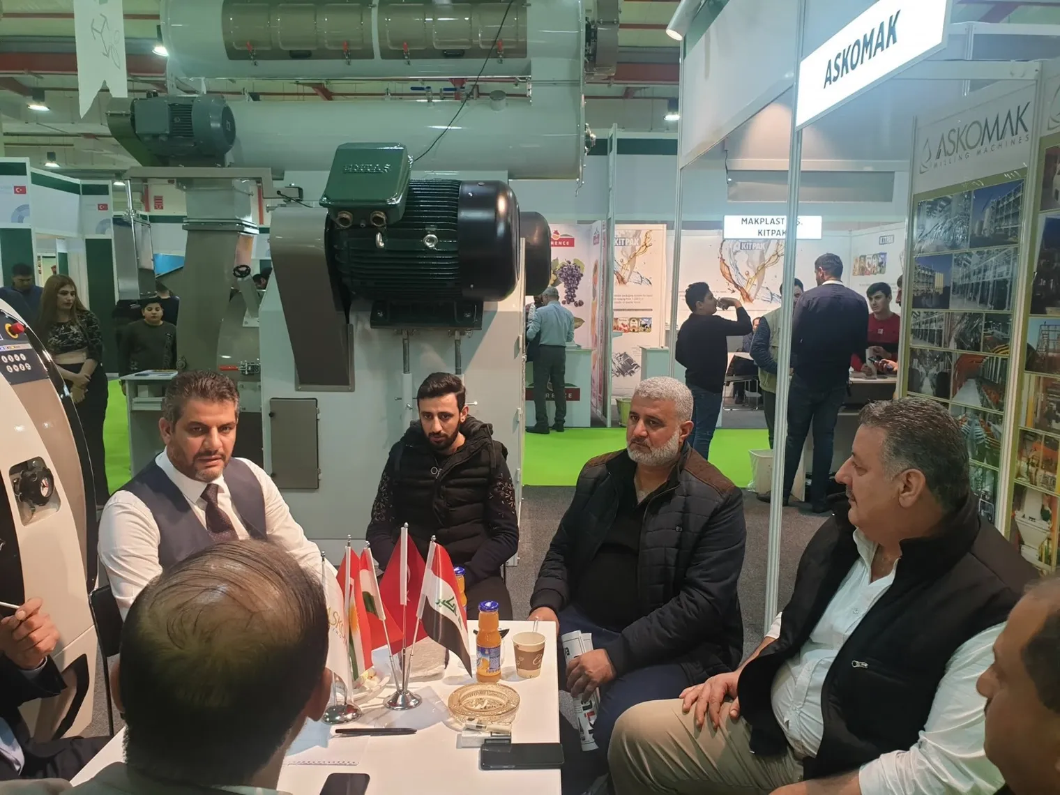 Meetings at an exhibition