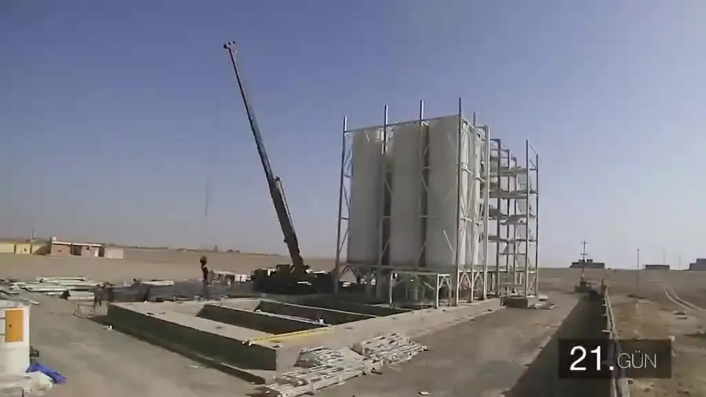 Plant construction, day by day