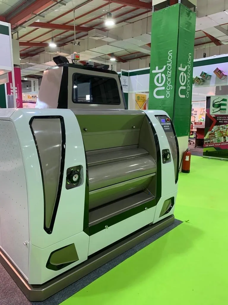 Roller mill on the exhibition floor